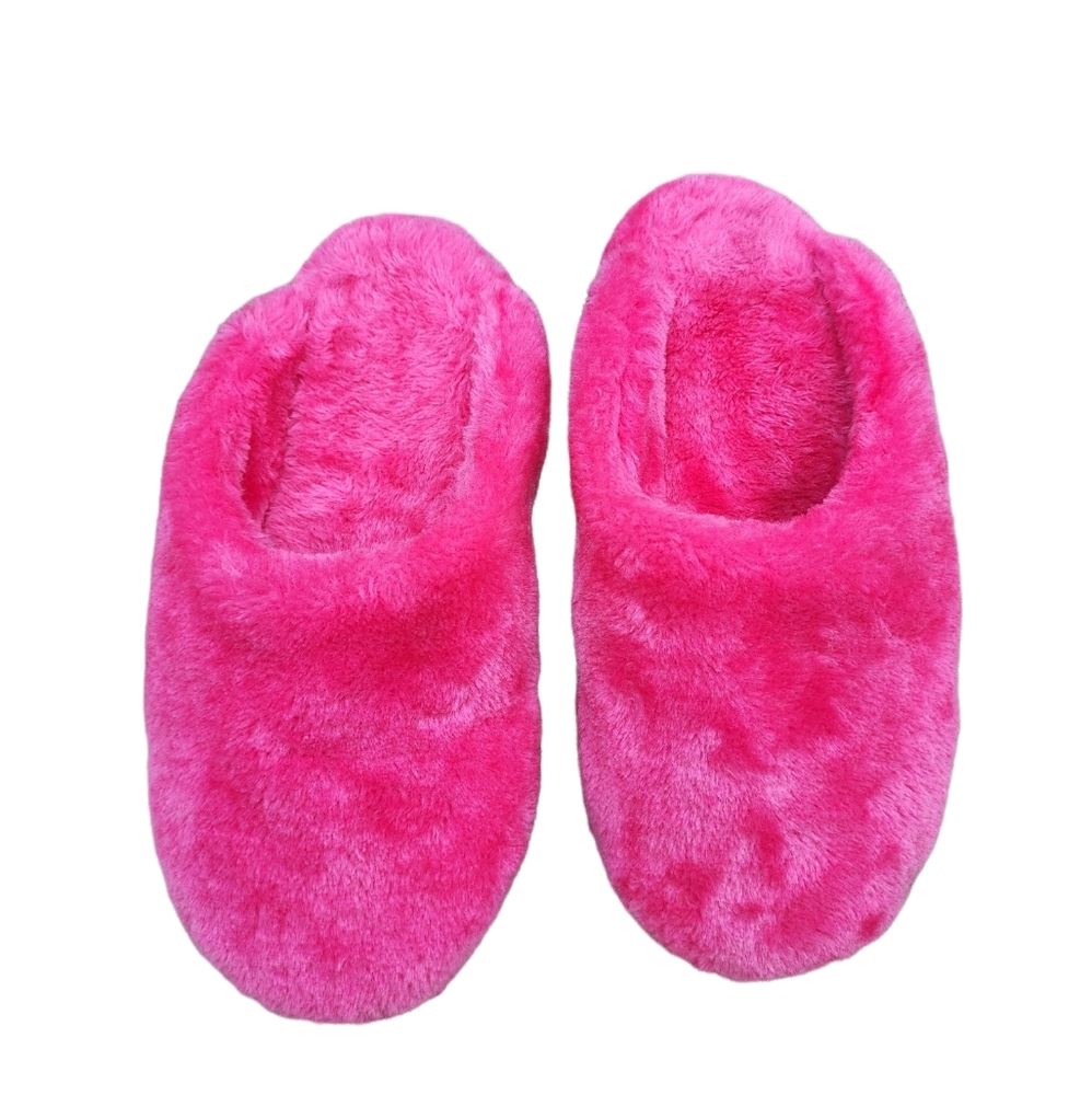 Pink Slipper | Furry Shoes for Women Size L 9-10 - Picture 3 of 9